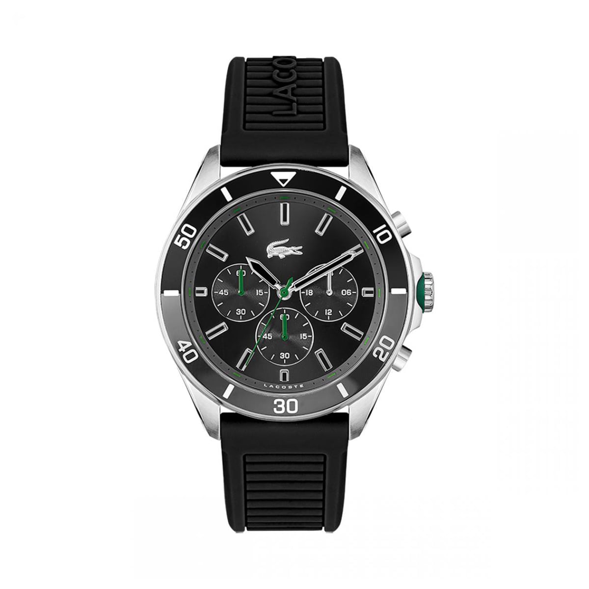 MONTRE LACOSTE TIEBREAKER HOMME CHRONO SILICONE